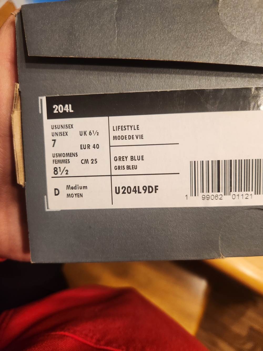 New Balance 204L White & Light Blue Sneakers - Picture 4 of 4
